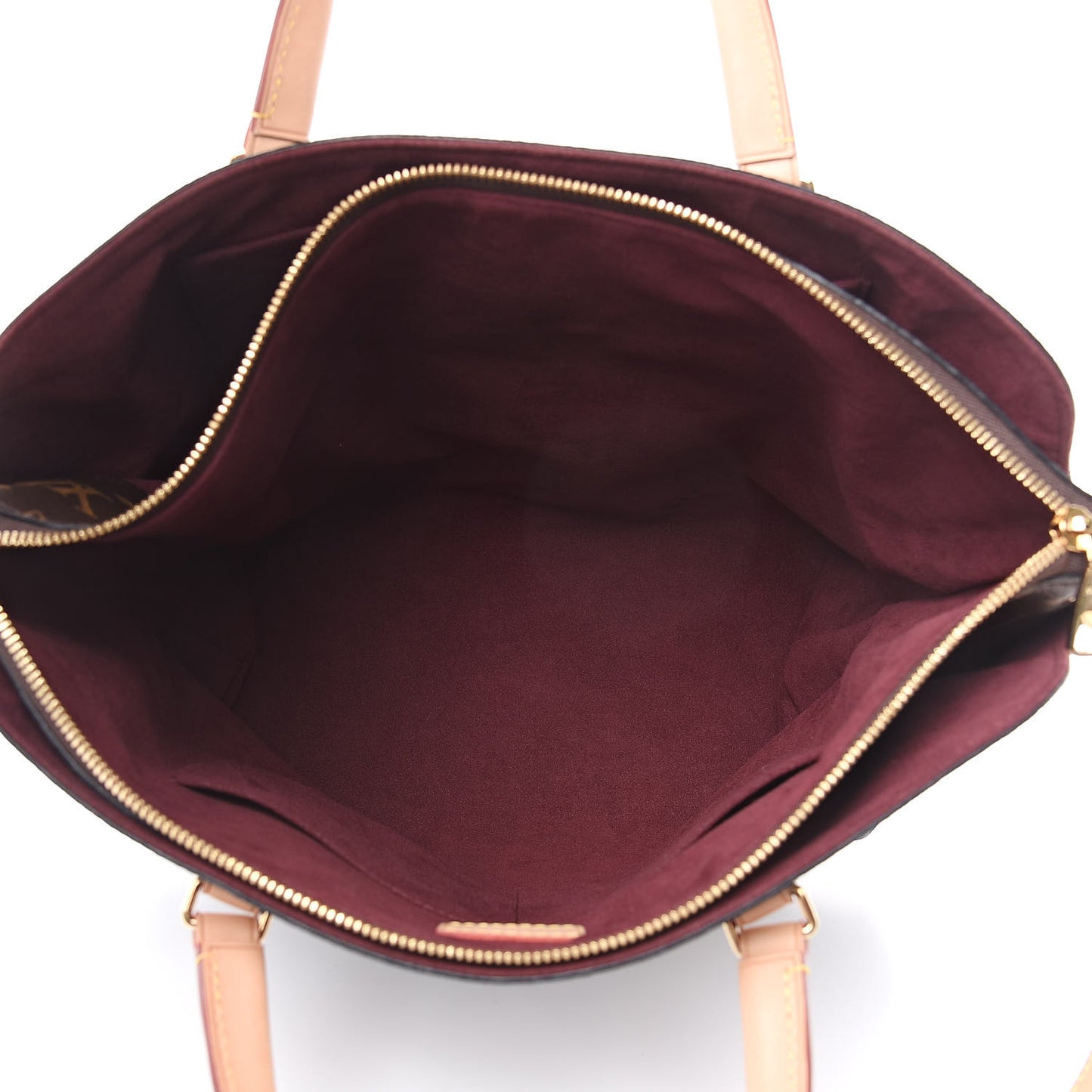 Monogram Flower Zipped Tote MM Beige