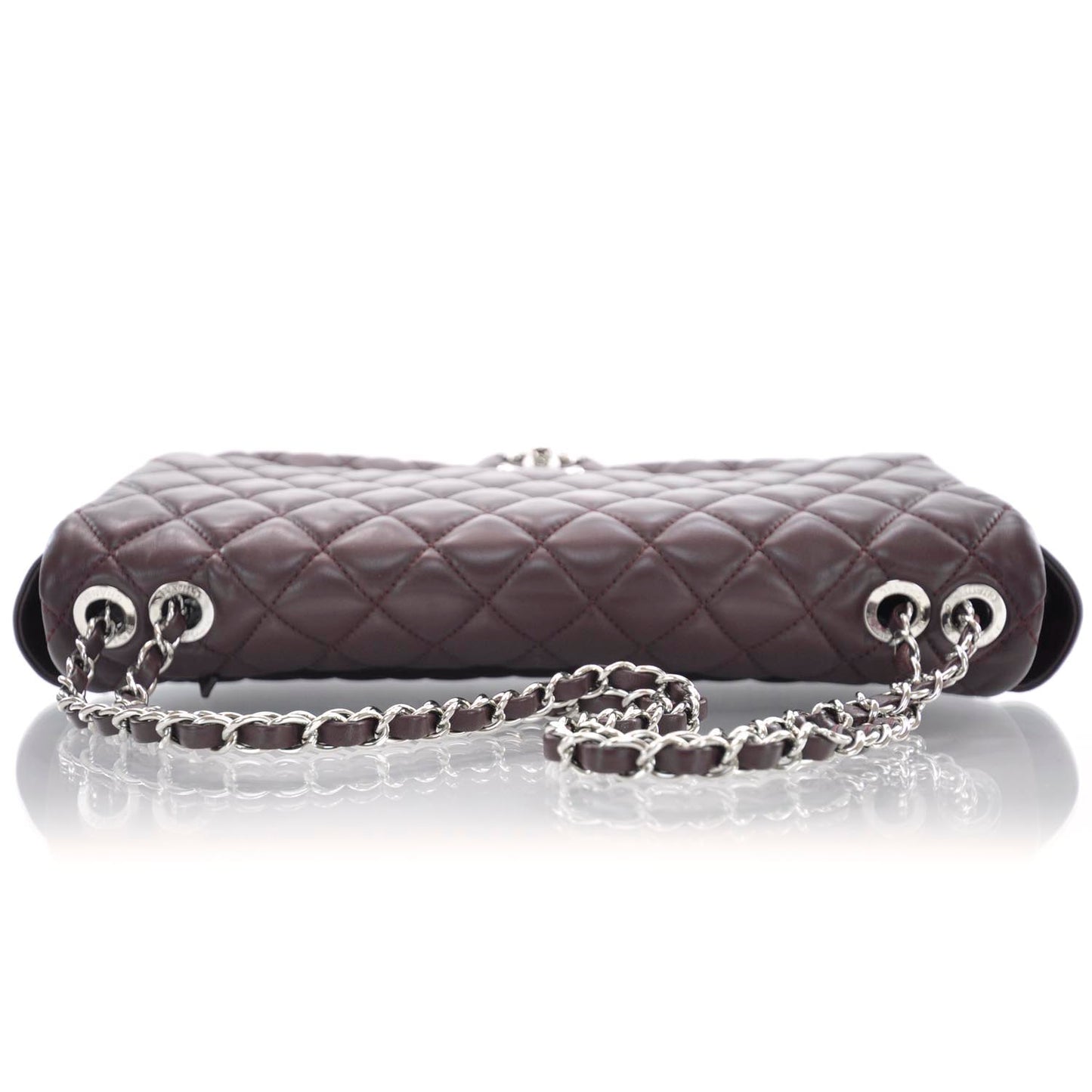 Lambskin Jumbo Coco Rain Flap Bordeaux