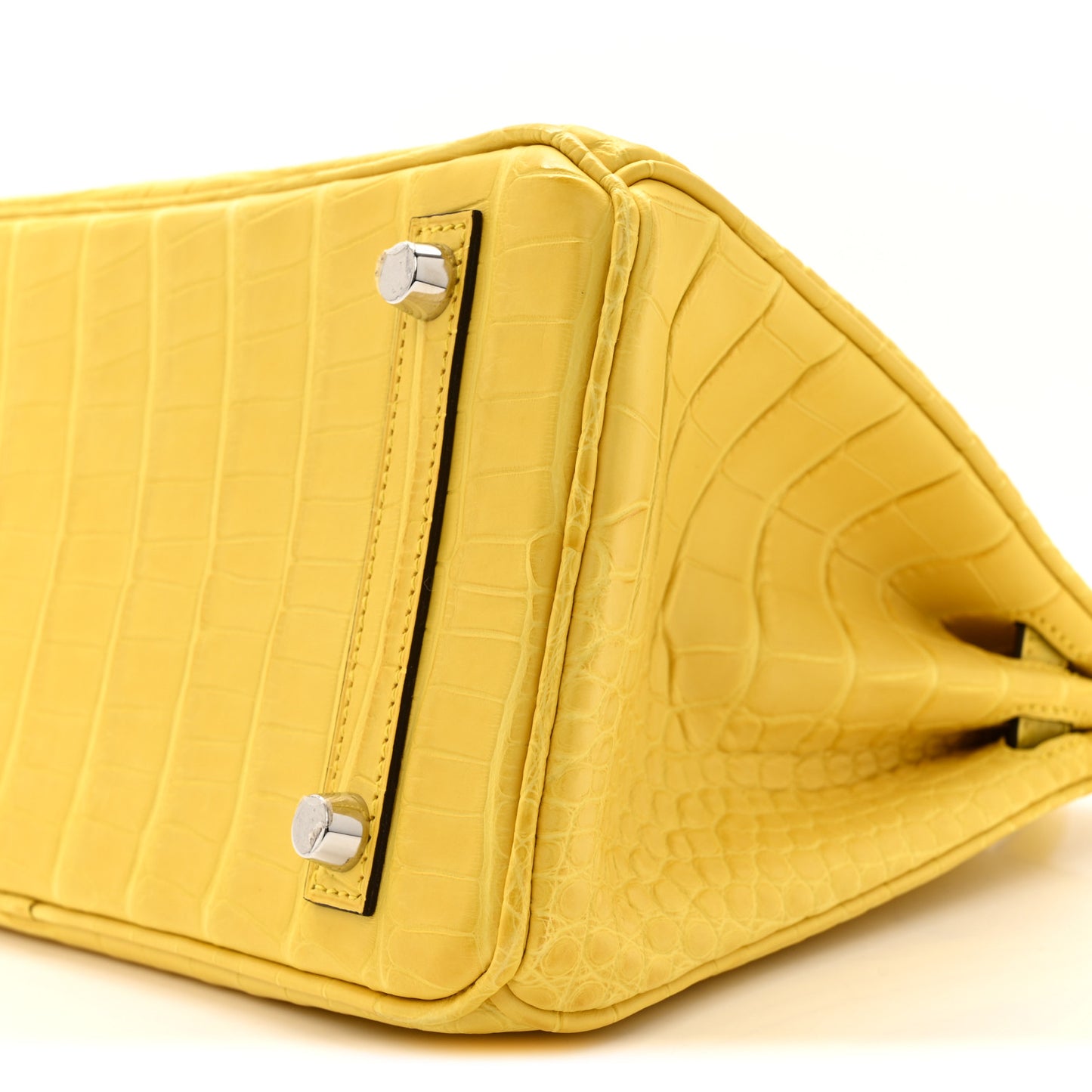 Matte Alligator Birkin 25 Mimosa