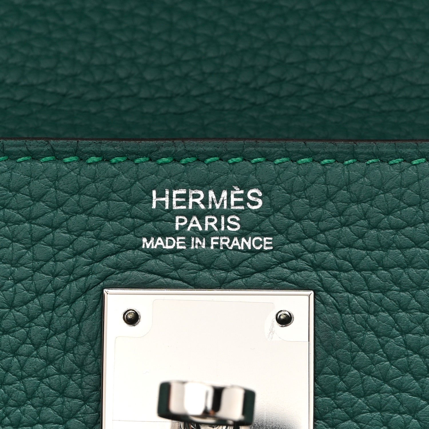 Hermes Togo Kelly Retourne 32 Malachite 6 of 11