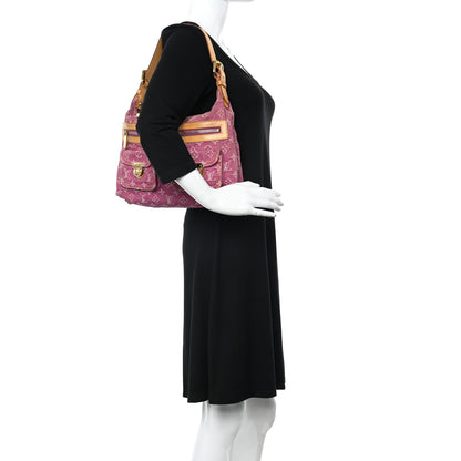 Louis Vuitton Denim Baggy PM Fuchsia 2 of 12