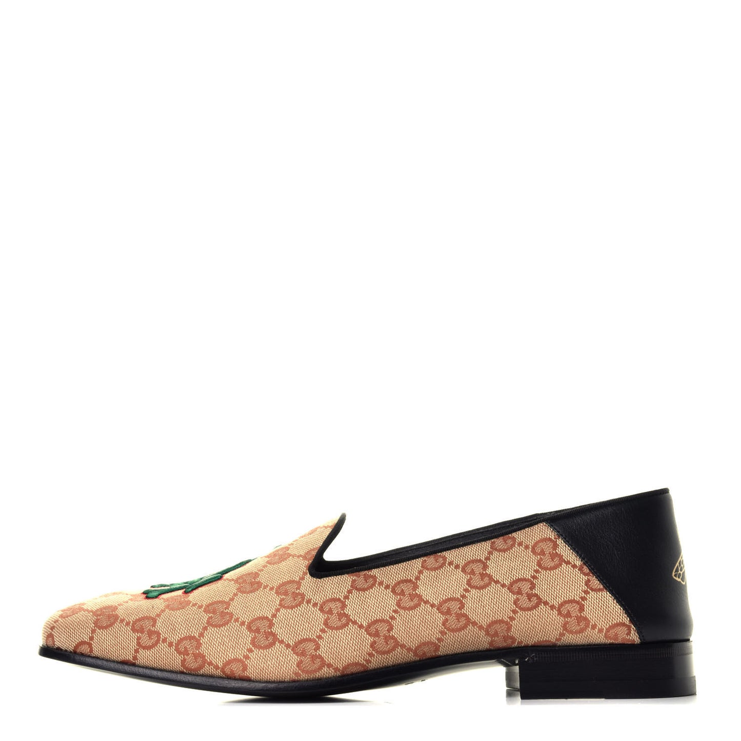 X MLB GG Monogram LA Dodgers Embroidered Mens Loafers 8.5 Beige Ruggine Black