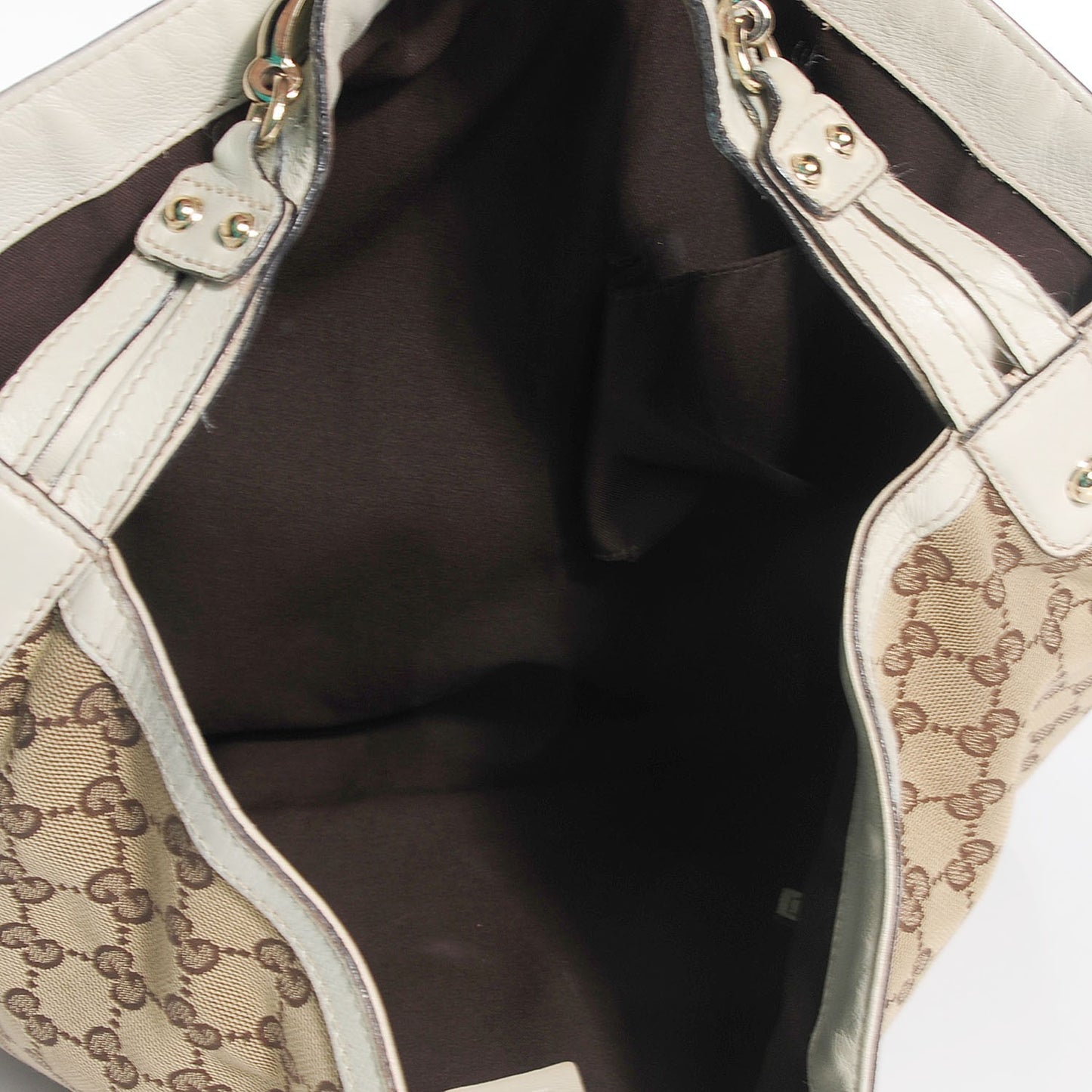 Monogram Large Wave Hobo Off White