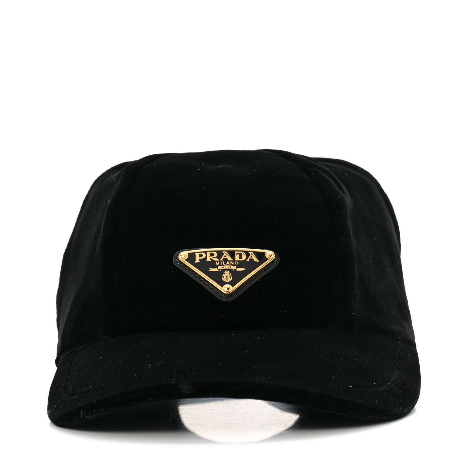 Prada Velvet Womens Baseball Cap S Black 3 of 8