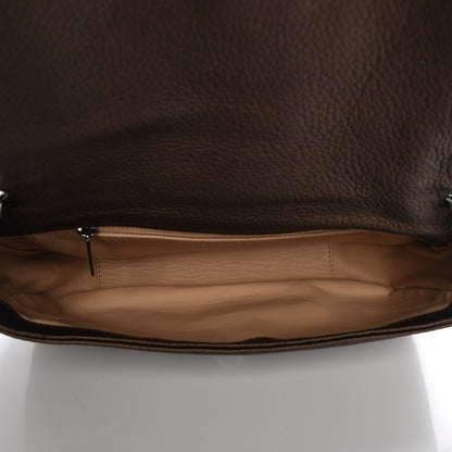 Chanel Metallic Deerskin Small Luxe Ligne Flap Bronze 12 of 15