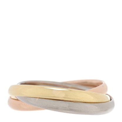Cartier 18K Pink Yellow White Gold Small Trinity Ring 57 8 3 of 5