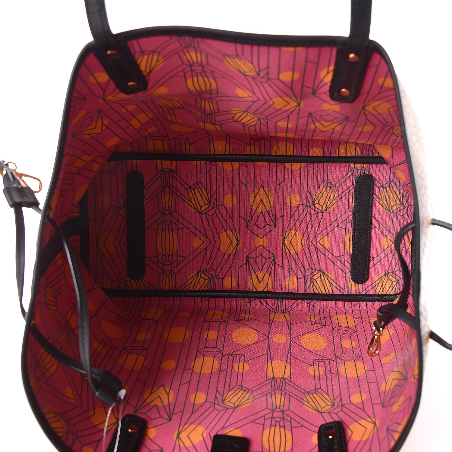 MCM Visetos Medium Project Reversible Shopper Tote Cognac 9 of 25
