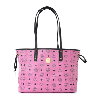MCM Visetos Medium Reversible Liz Shopper Tote Pink 1 of 10
