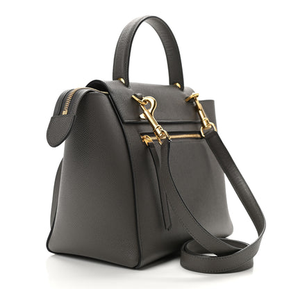 Celine Grained Calfskin Micro Belt Bag Grey 3 of 10