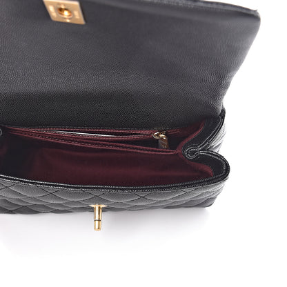 Chanel Caviar Quilted Mini Coco Handle Flap Black 5 of 10