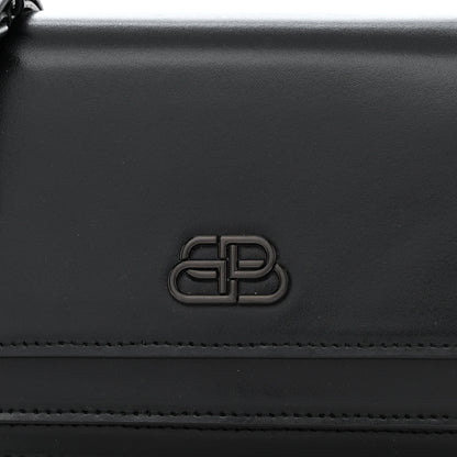 Balenciaga Shiny Box Calfskin Monochrome XS Sharp Belt Bag Black 10 of 15