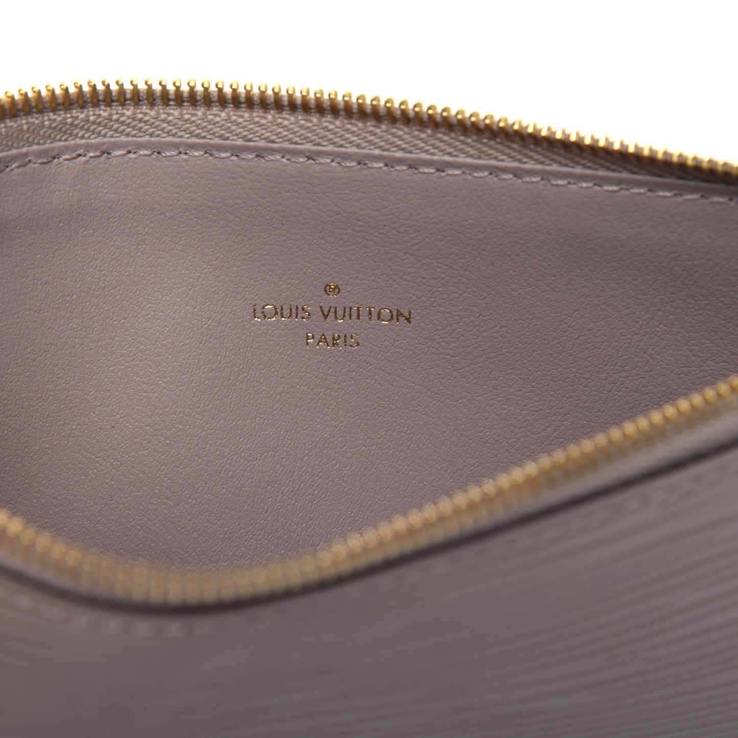 Epi Felicie Chain Wallet Zippered Insert Galet