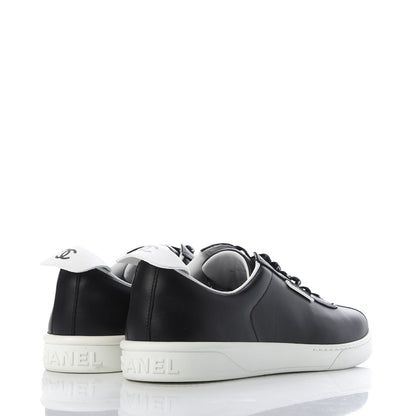Chanel Calfskin CC Womens Sneakers 40.5 Black 4 of 10
