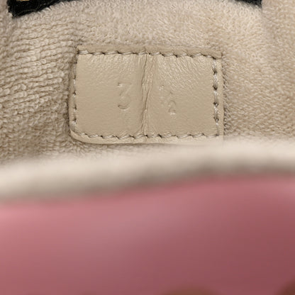 Gucci Calfskin GG Supreme Crystals Web Screener Sneakers 37.5 Beige Ebony Wild Rose 7 of 9