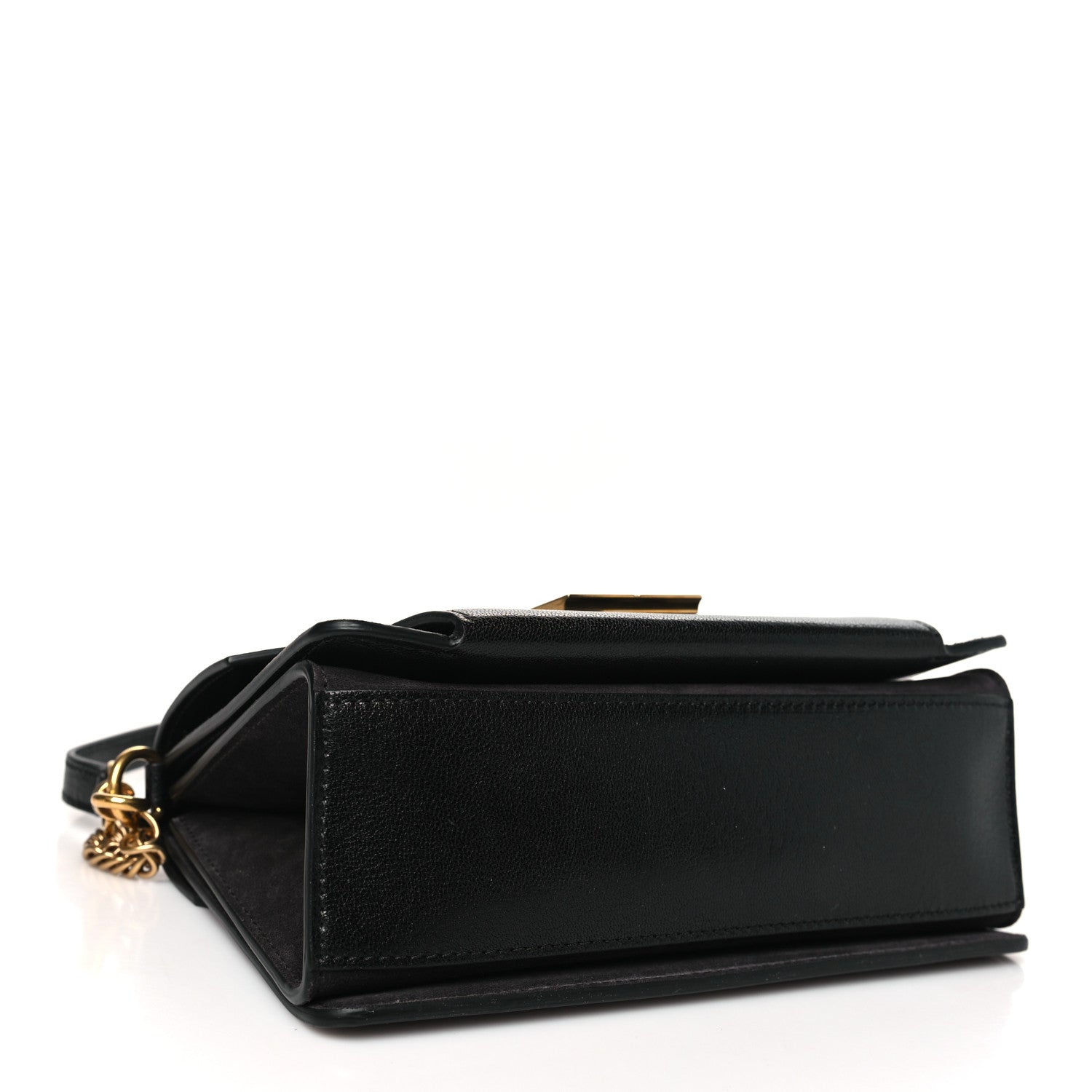 Givenchy Goatskin Suede Small GV3 Shoulder Bag Black Grey 4 of 9