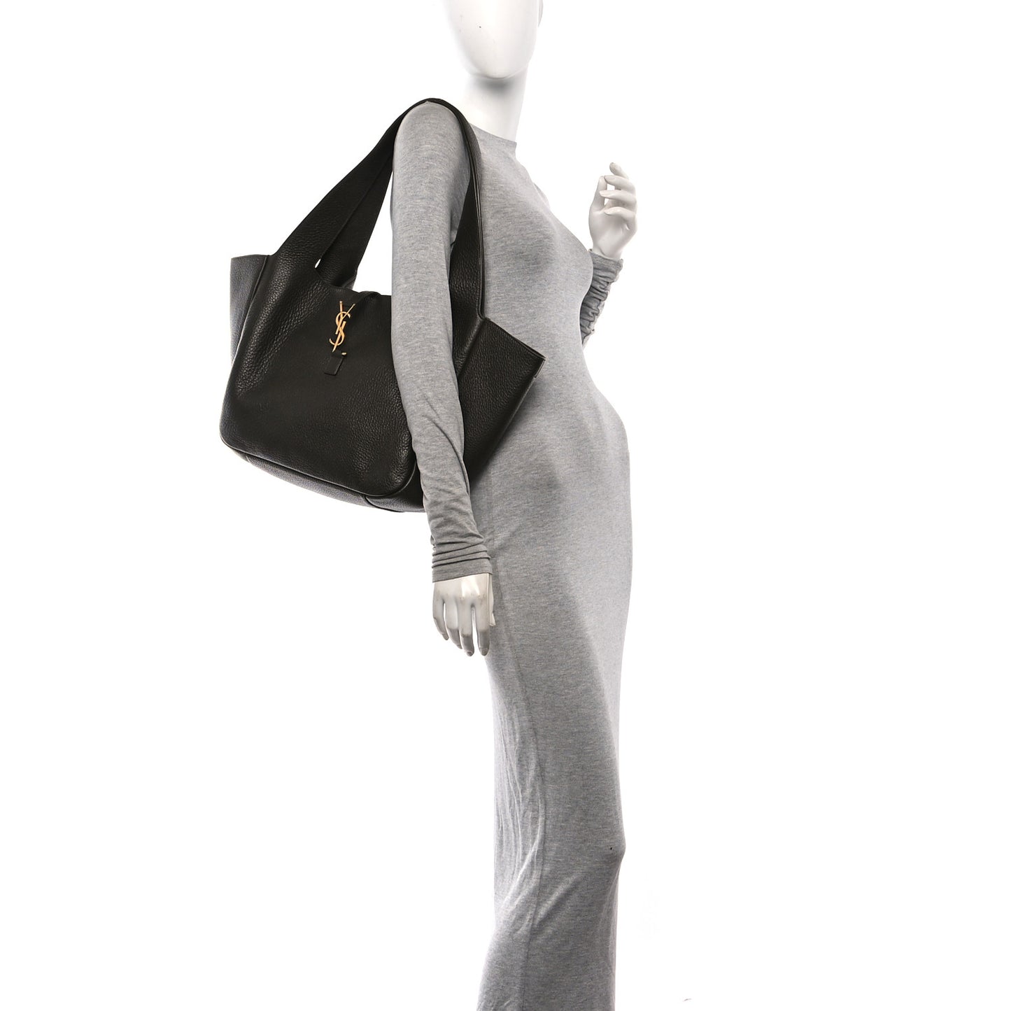 Grained Deerskin Bea Tote Light Musk