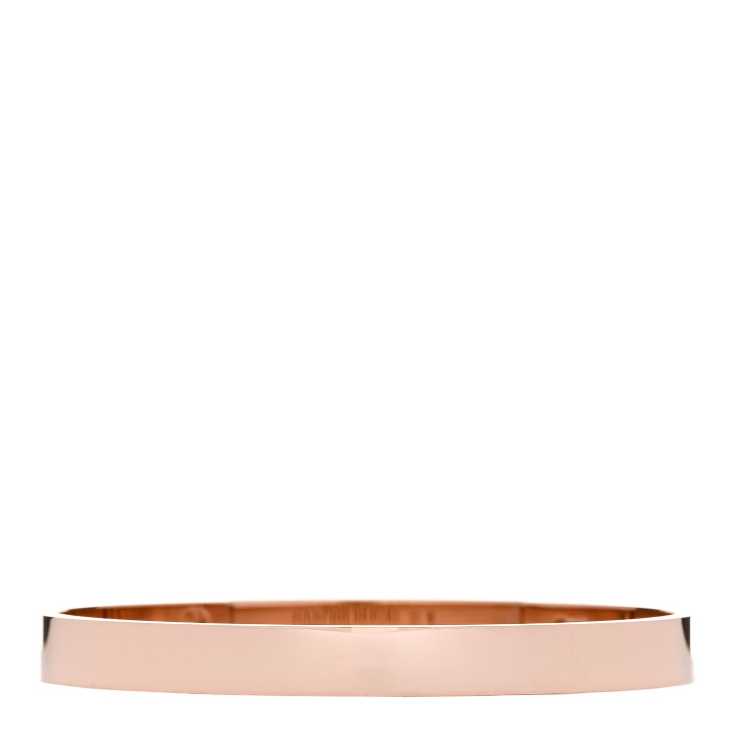 Hermes 18K Rose Gold Diamond PM Collier De Chien Bracelet SH 2 of 4