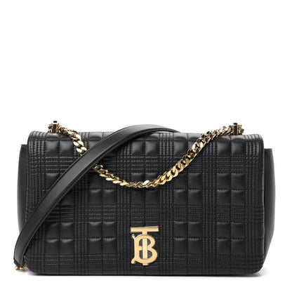 Burberry Lambskin Quilted Medium Lola Bag Black 1 of 8