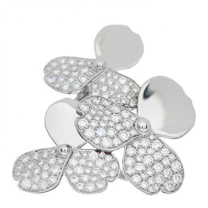 Tiffany Platinum Diamond Paper Flowers Cluster Ring 49 4.75 1 of 6