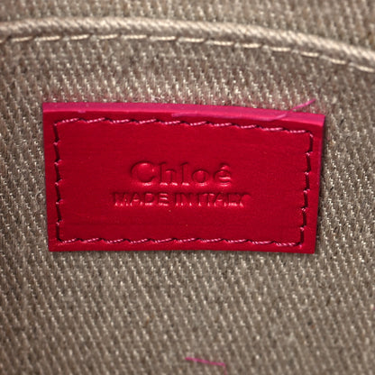 Chloe Calfskin Mini Woody Ribbon Tote Fizzy Pink 5 of 6