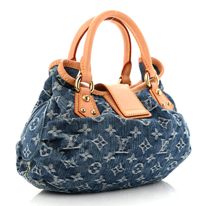 Louis Vuitton Monogram Denim Pleaty Blue 3 of 10