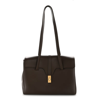 Celine Supple Grained Calfskin Medium Soft 16 Bag Dark Brown 1 of 14