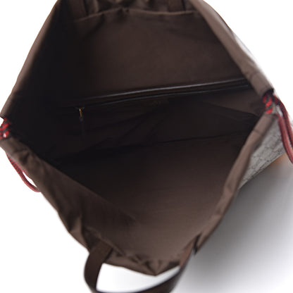 Gucci GG Supreme Monogram Neo Vintage Drawstring Backpack Beige New Acero Crop 5 of 10
