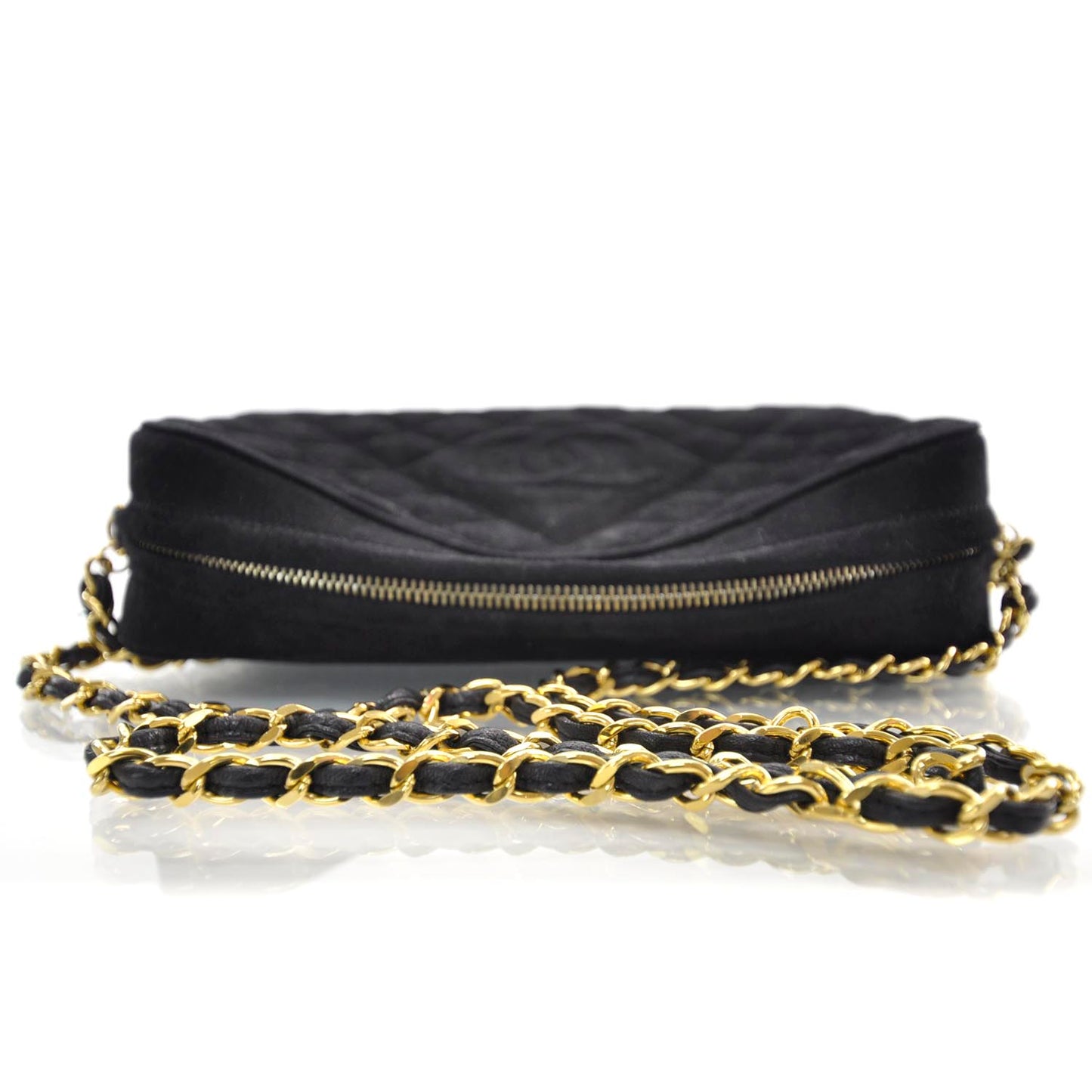 Suede Tassel Camera Case Black