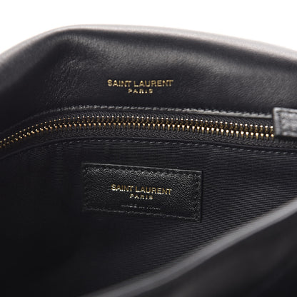 Saint Laurent Lambskin Matelasse Monogram Medium Niki Chain Satchel Black 6 of 10
