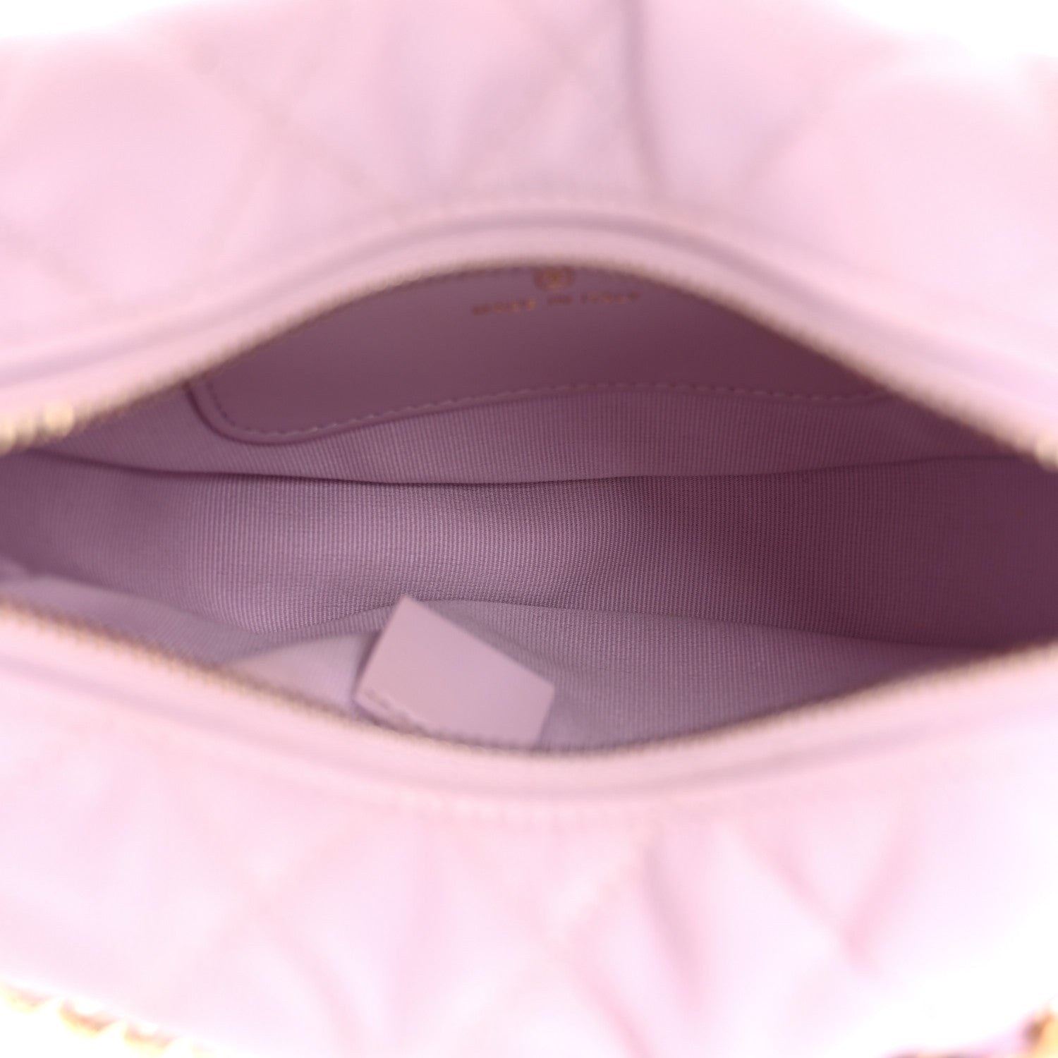 Chanel Shiny Caviar Quilted Bow Pouch Hobo Light Purple 5 of 11