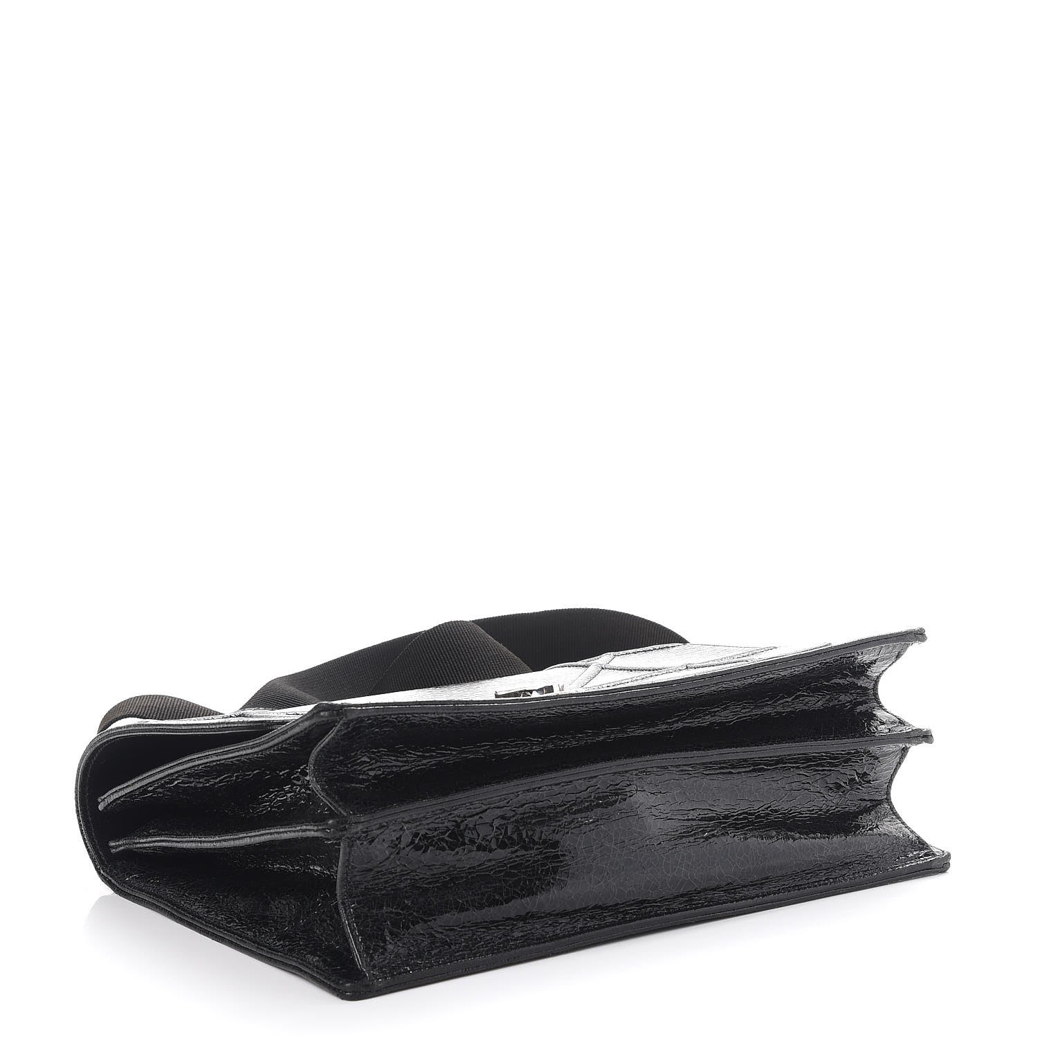 Christian Dior Ceramic Effect Deerskin Diorama Satchel Black 4 of 8