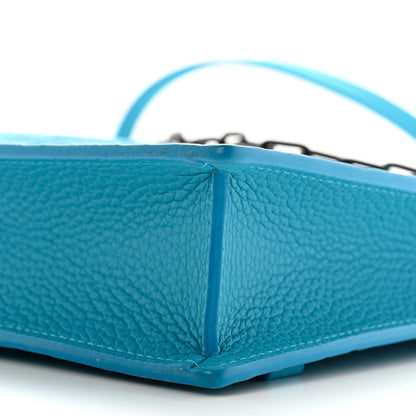 Louis Vuitton Taurillon Monogram Sac Plat Messenger Turquoise 9 of 10