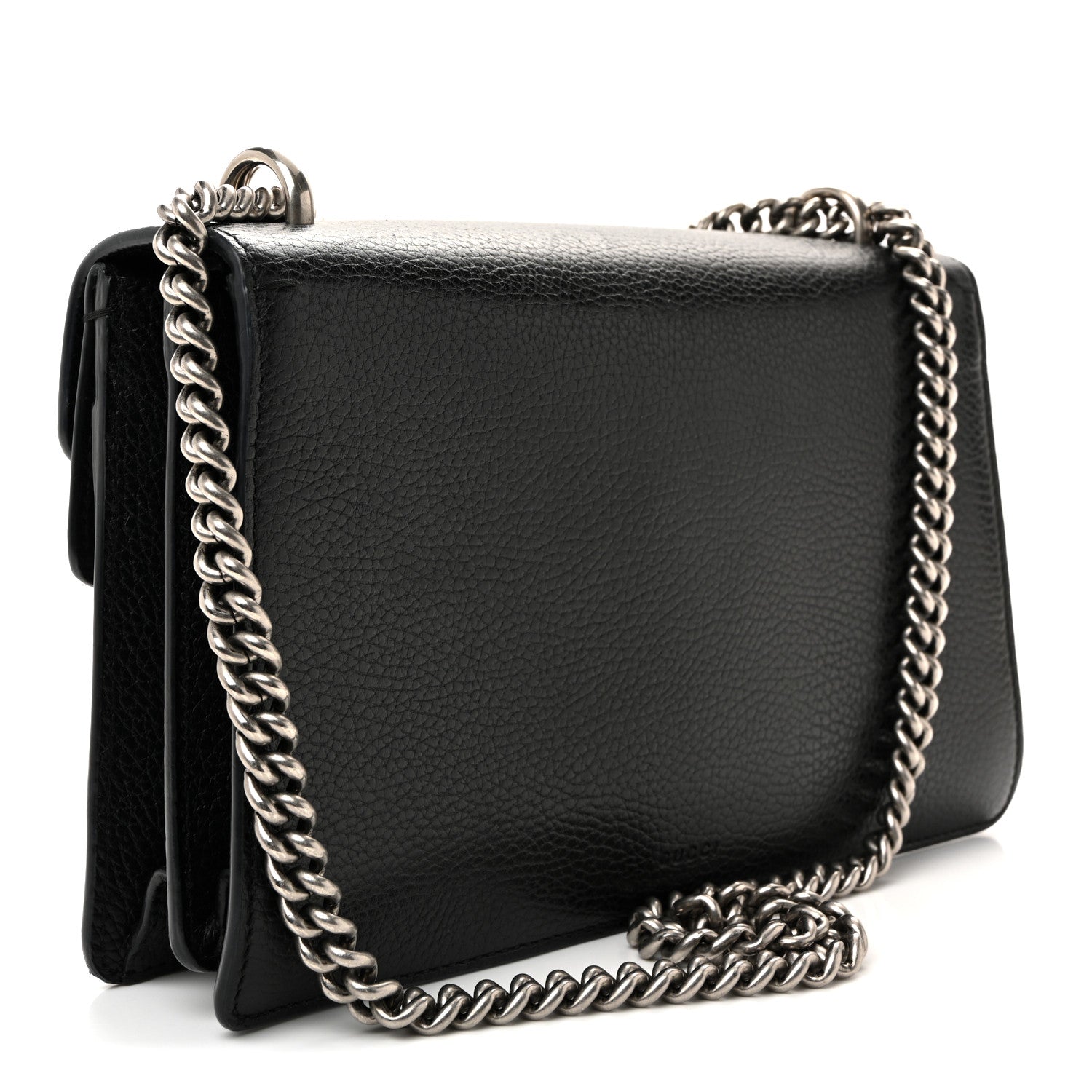Gucci Pebbled Calfskin Small Dionysus Shoulder Bag Black 3 of 13