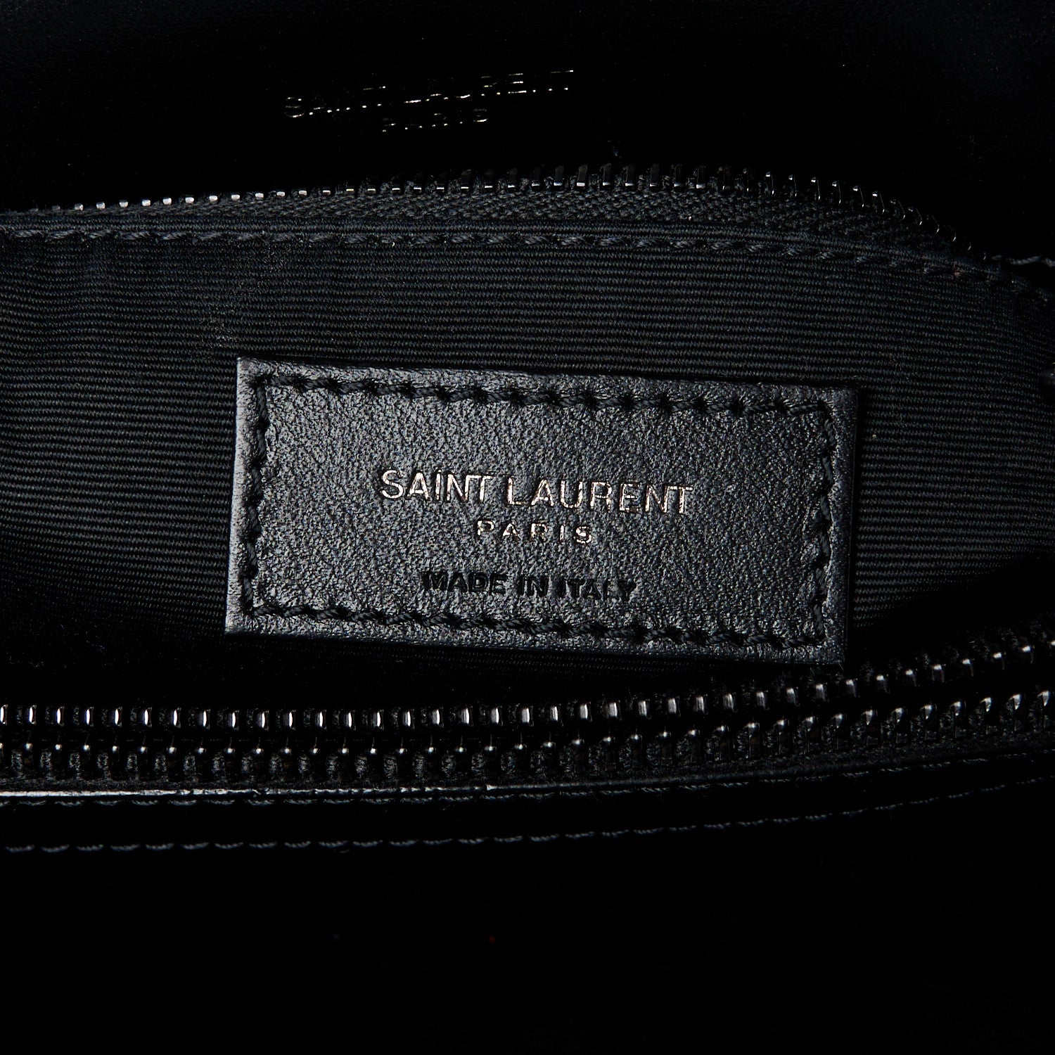 Saint Laurent Calfskin Y Quilted Monogram Monochrome Medium Loulou Chain Satchel Black 7 of 11