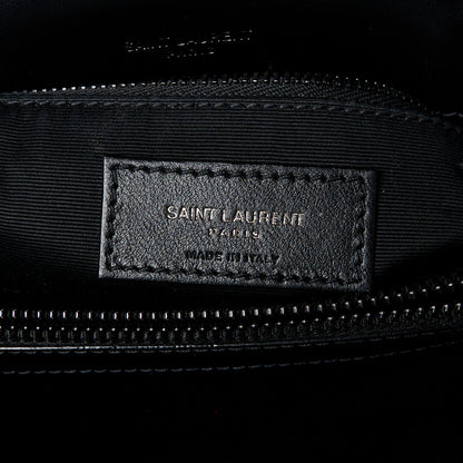 Saint Laurent Calfskin Y Quilted Monogram Monochrome Medium Loulou Chain Satchel Black 7 of 11