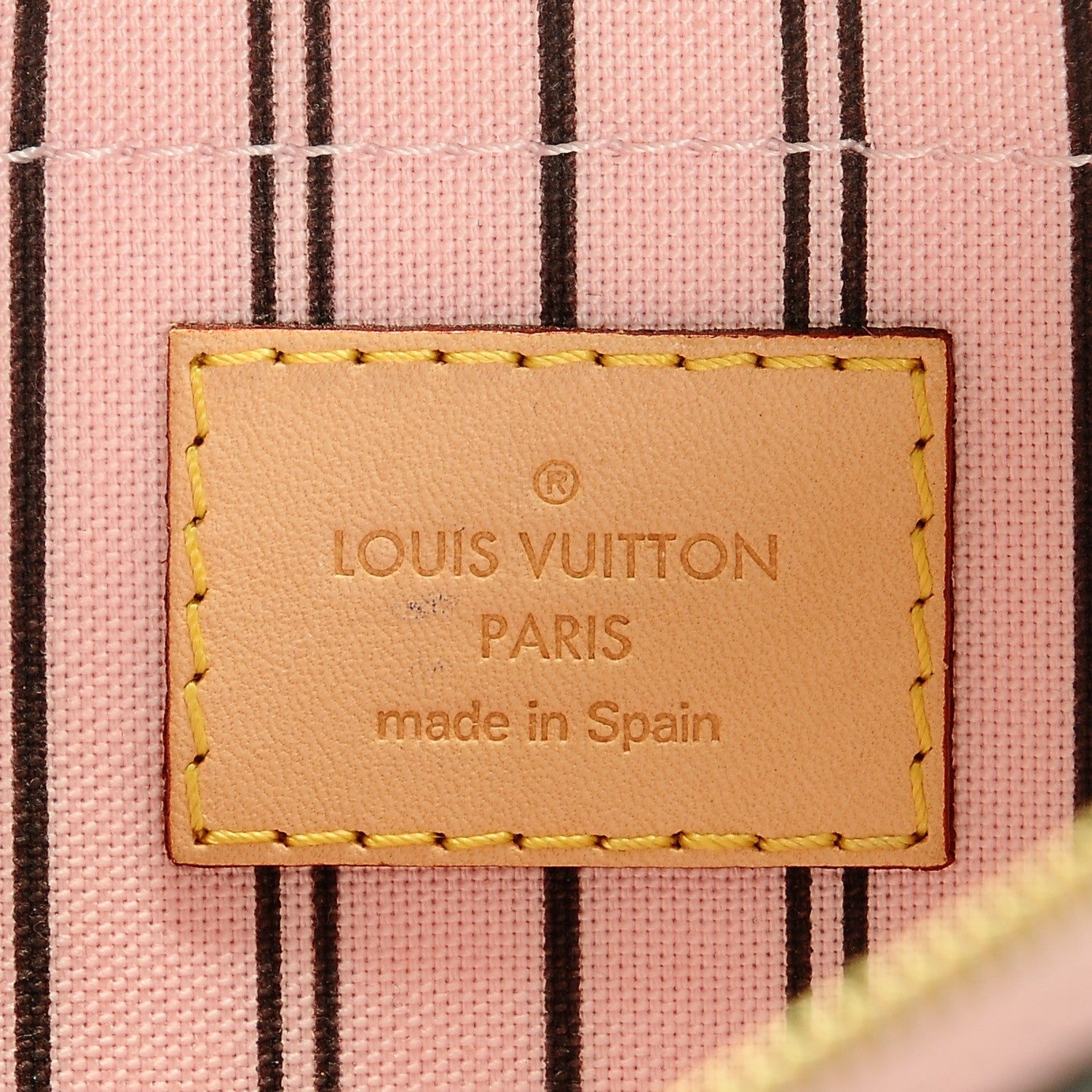Louis Vuitton Monogram Neverfull MM GM Pochette Rose Ballerine 6 of 6