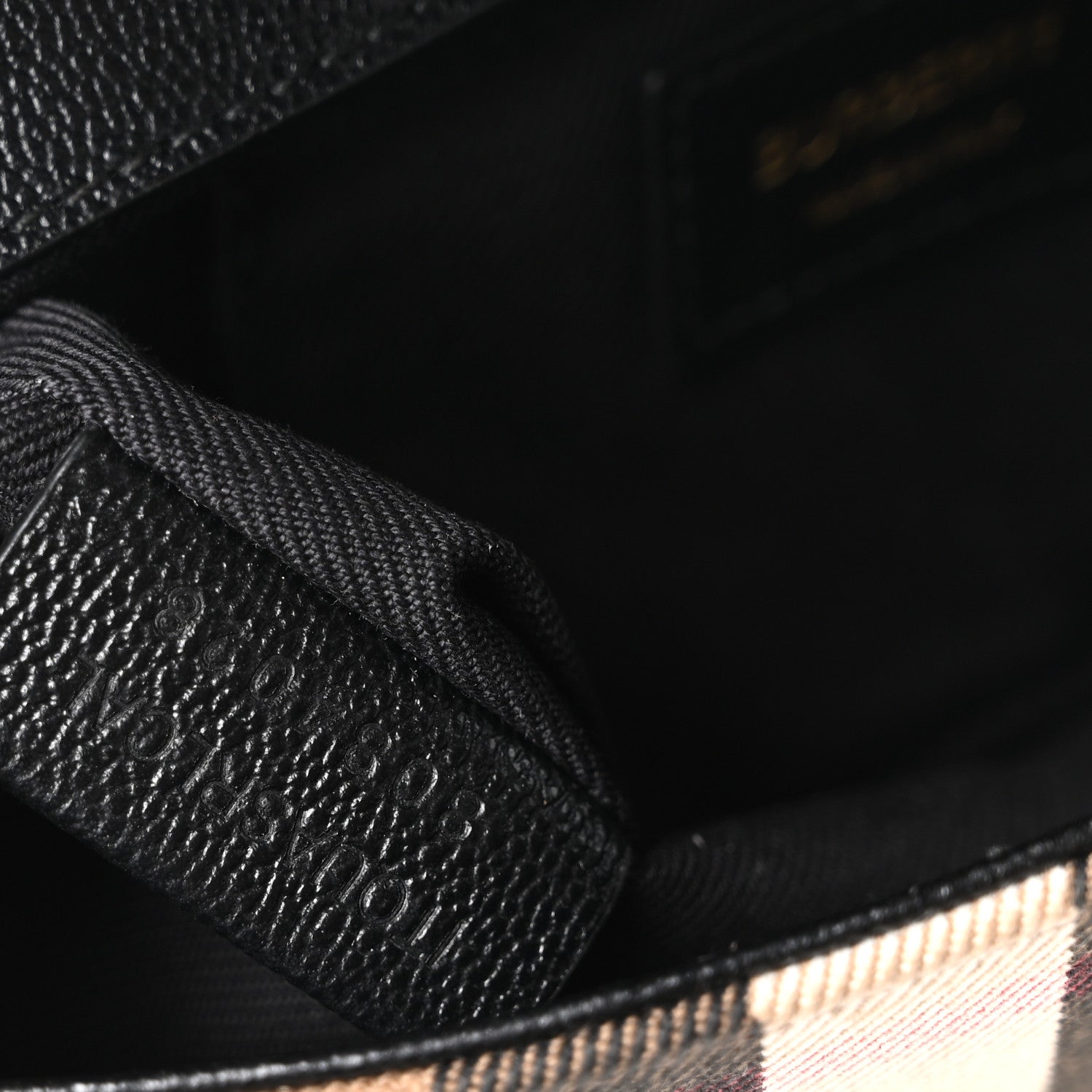 Burberry Grained Calfskin House Check Tartan Mix New Hampshire