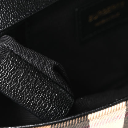 Burberry Grained Calfskin House Check Tartan Mix New Hampshire Black 7 of 10