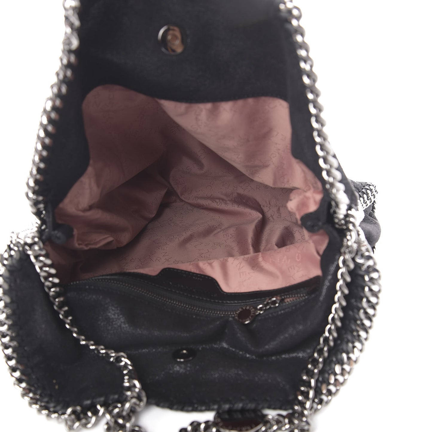 Shaggy Deer Falabella Fold Over Tote Black