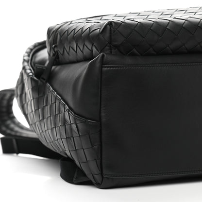 Bottega Veneta Smooth Calfskin Intrecciato Backpack Black 8 of 9