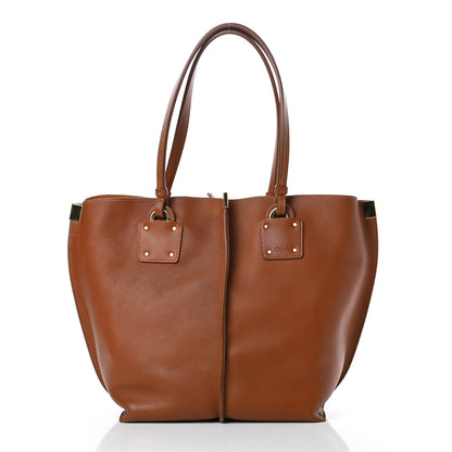 Chloe Smooth Calfskin Medium Vick Tote Caramel 3 of 13