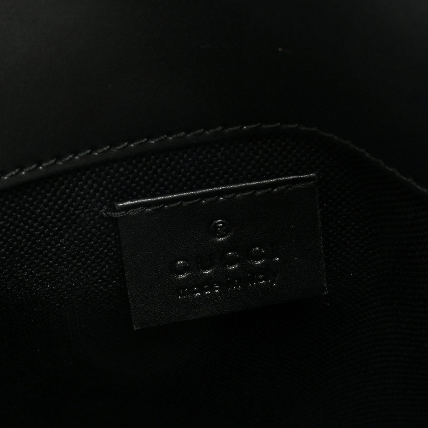 GG Supreme Monogram Web Slim Belt Bag Black Grey