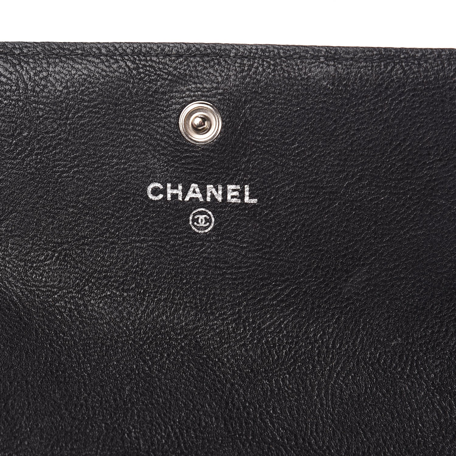 Chanel Calfskin Quilted Boy Chain Around Flap Wallet Black 6 of 11