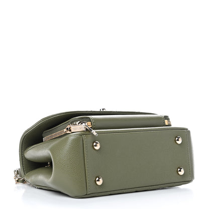 Chanel Caviar Quilted Small Business Affinity Flap Green 3 of 4