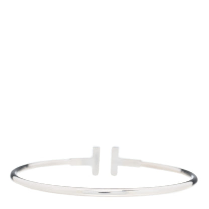 Tiffany 18K White Gold Ruby T Wire Bracelet 2 of 4