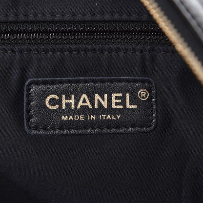 Chanel Lambskin Large Girl Bag Black Beige 6 of 11