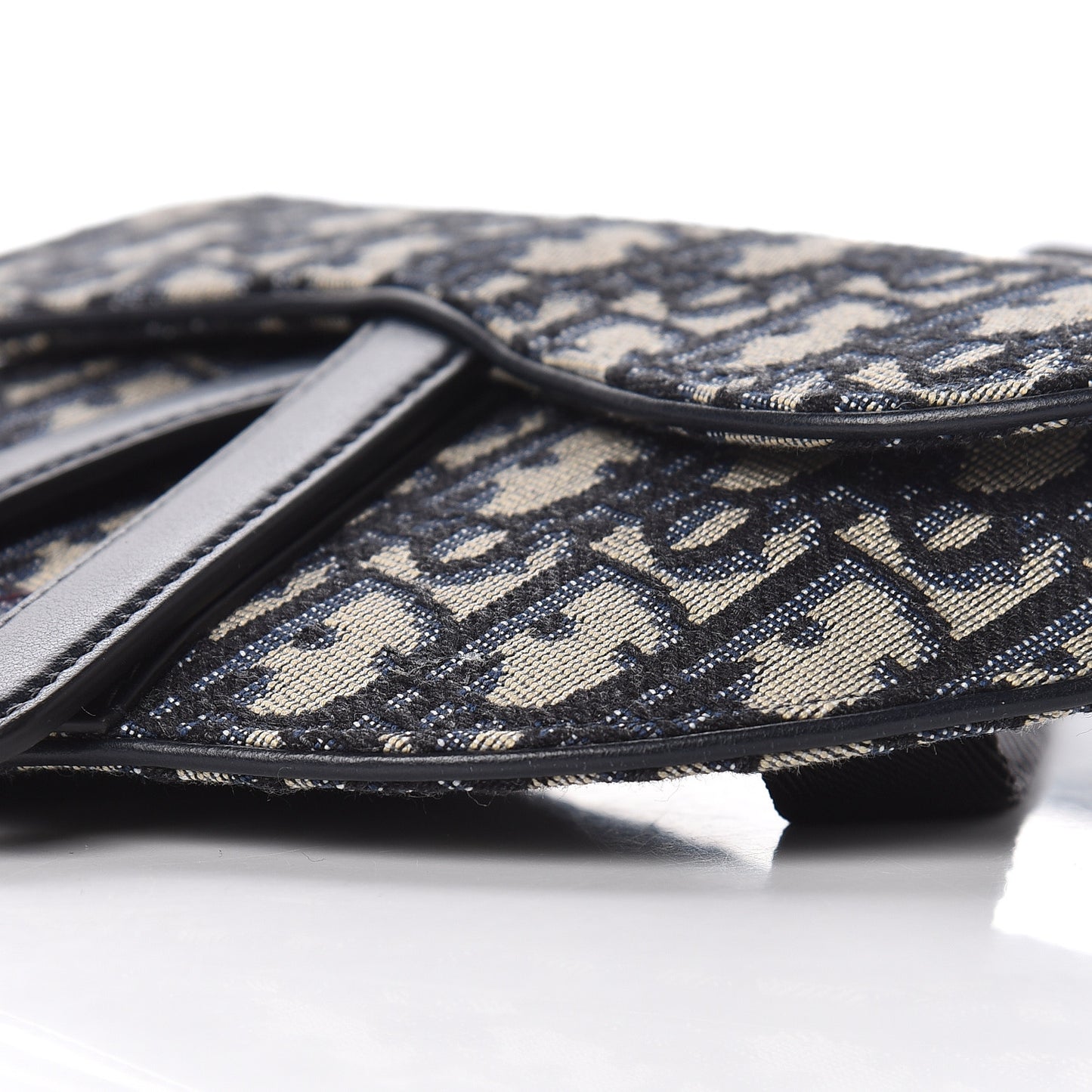 Oblique Saddle Belt Bag Blue