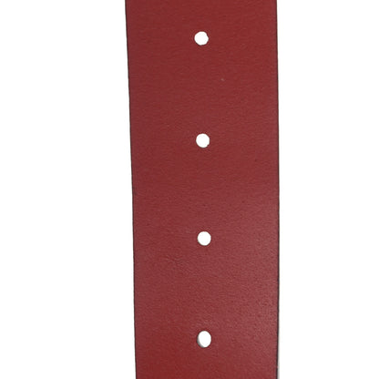 Gucci Selleria Calfskin Nickel Interlocking G 37mm Belt 110 44 Rosso 4 of 4
