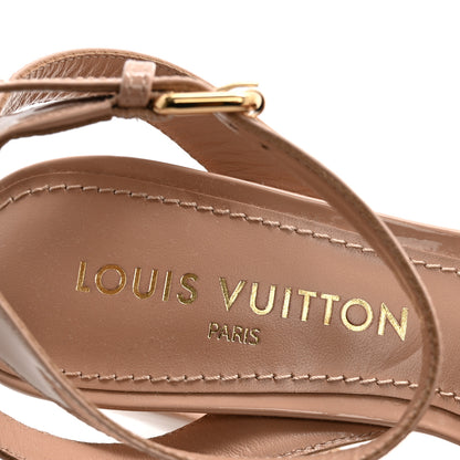 Louis Vuitton Patent Shake Platform Sandal 38.5 Nude Pink 7 of 8