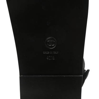 Chanel Mixed Fibers Velcro Dad Sandals 40.5 Black 6 of 9